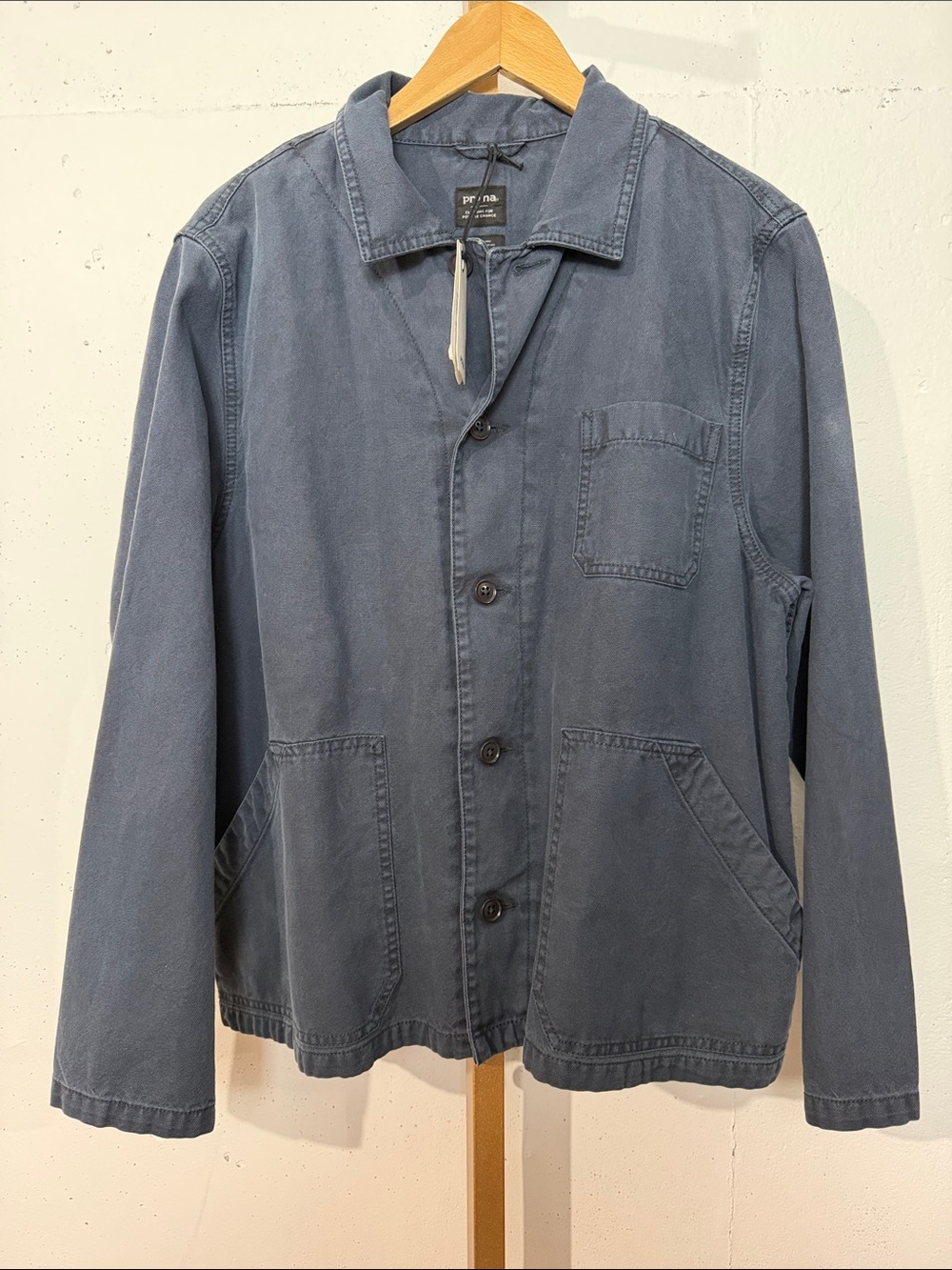 Prana Washed Slate Blue Utility Jacket